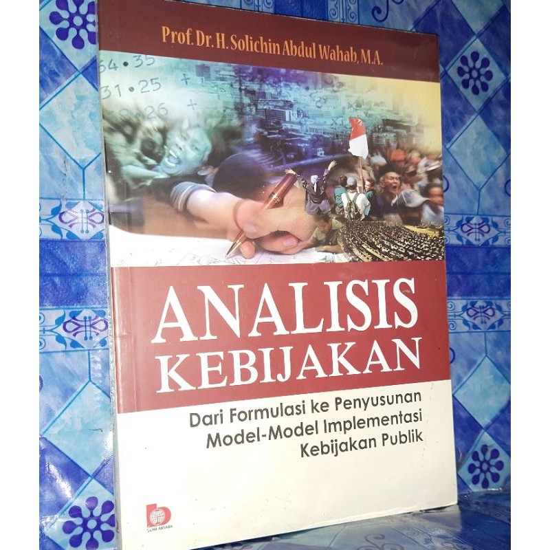 Jual ANALISIS KEBIJAKAN DARI FORMULASI KE PENYUSUNAN MODEL MODEL