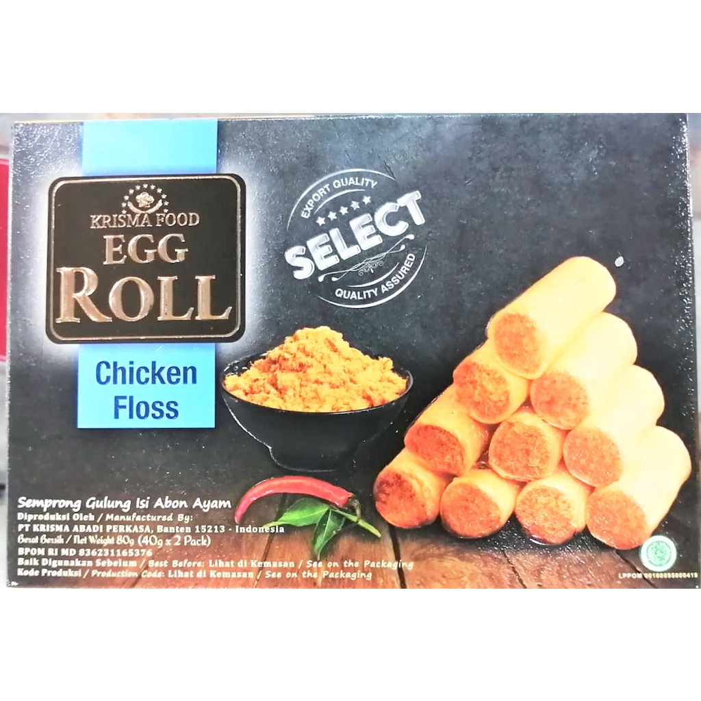 Jual Krisma Food Egg Roll Chicken Floss 80gr Shopee Indonesia