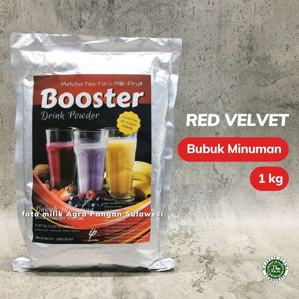 Jual Bubuk Minuman RED VELVET 1kg Drink Powder RedVelvet Latte