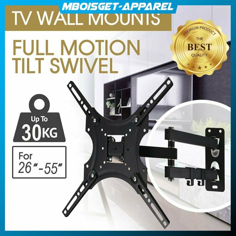 Jual MBOISGET CNXD Telescopic TV Bracket FULL MOTION SWIVEL 6 ARAH