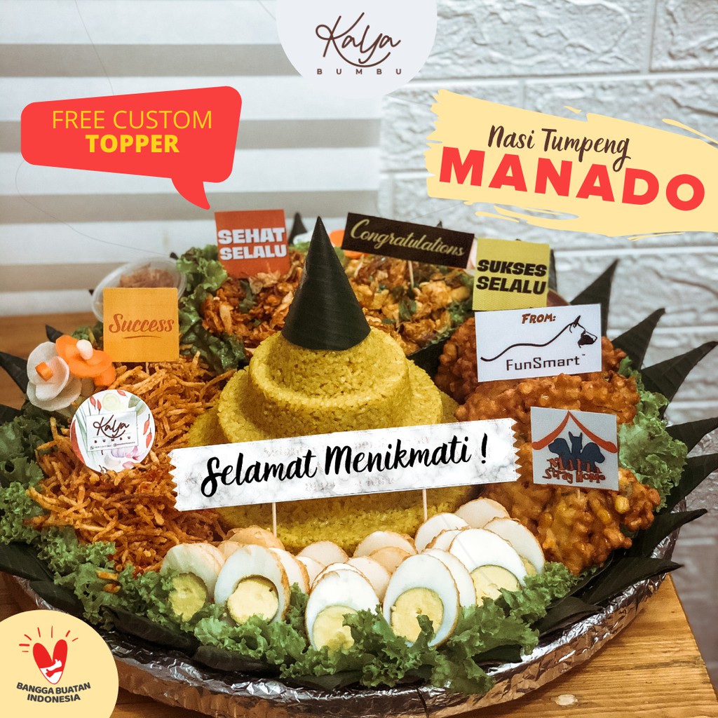 Jual Nasi Tumpeng Manado Special 5 10 15 20 25 Orang No MSG No