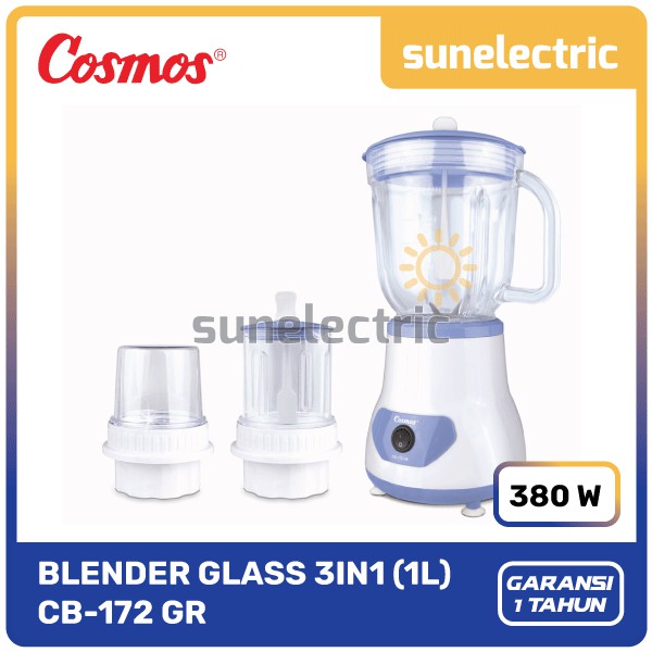 Jual Cosmos Cb Gr Blender Kaca Glass Dry Wet Mill Liter Cb