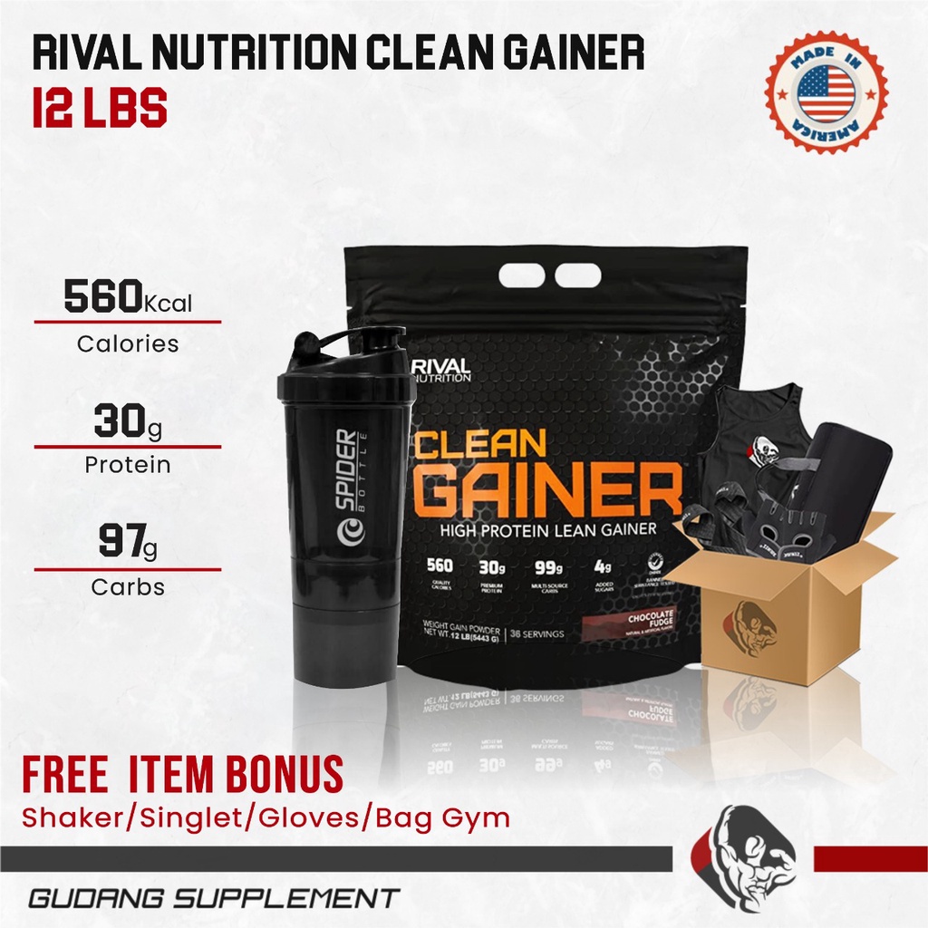 Jual Rival Nutrition Clean Gainer Lb Weight Gainer Shopee Indonesia