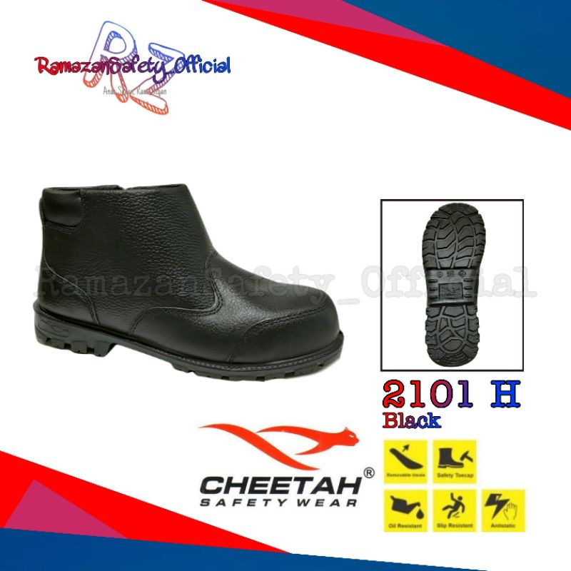 Jual Sepatu Safety Cheetah H Hitam Original Termurah Shopee