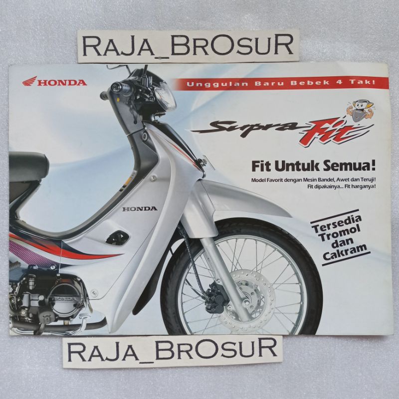 Jual Poster Brosur Katalog Leaflet Jadul Lawas Honda Supra Fit Lama