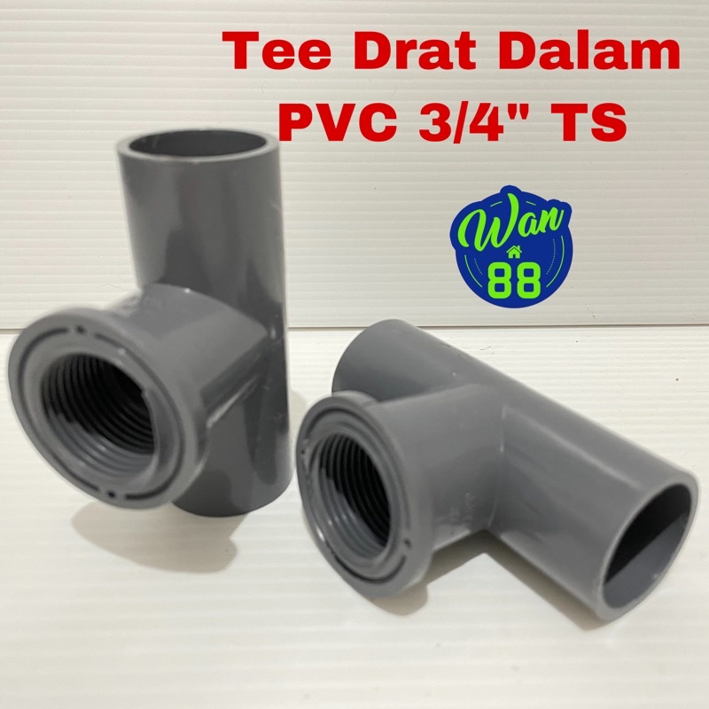 Jual Tee Drat Dalam PVC Jaya TS 3 4 Faucet Tee PVC Shopee Indonesia