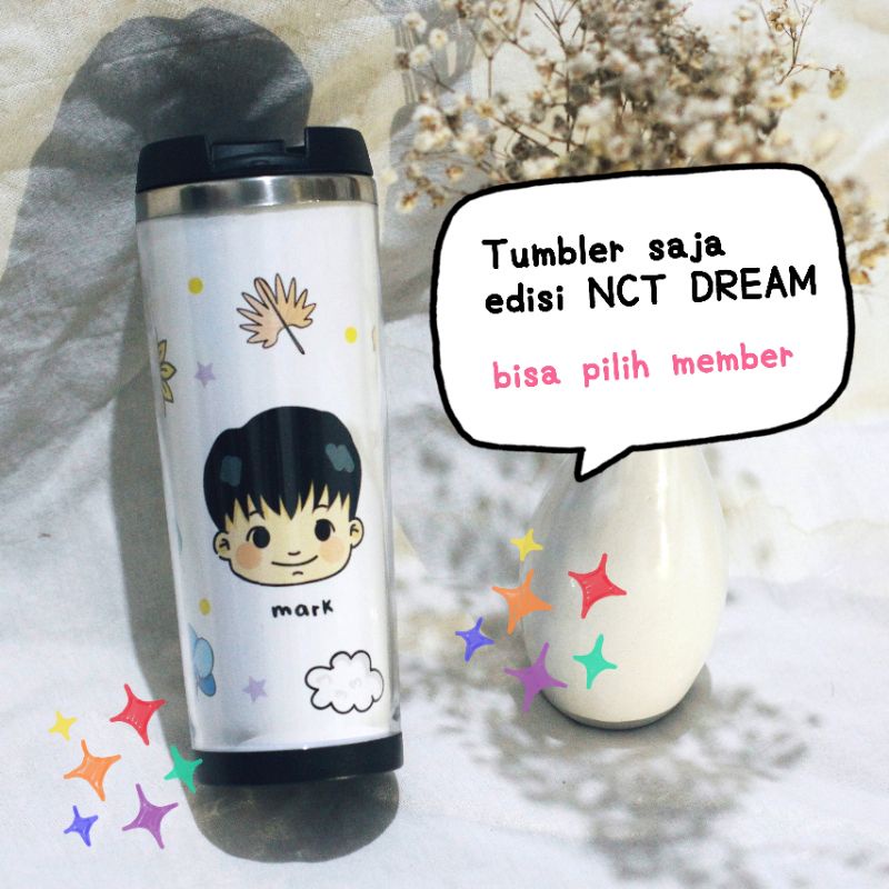 Jual TUMBLER SAJA NCT DREAM STENLIS STEEL BOTOL MINUM GIFTBOX KPOP