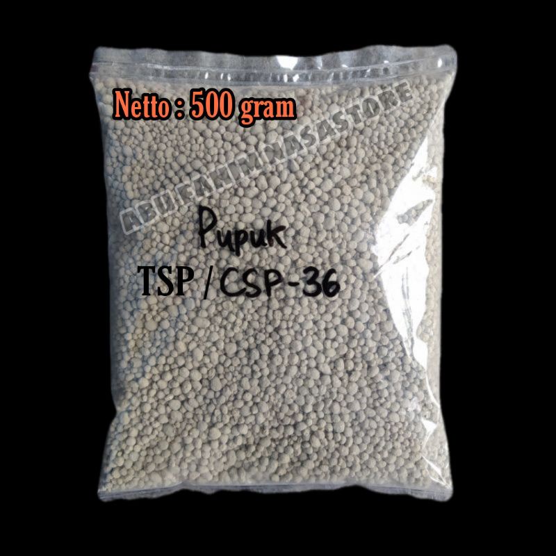 Jual PUPUK TSP 36 KEMASAN 500 GR PUPUK PENYUBUR PEMBENAH TANAH