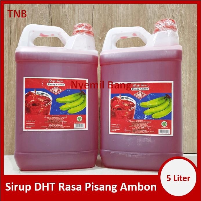 Jual SIRUP DHT PISANG AMBON 5 Liter SYRUP PISANG IJO KHAS MAKASSAR