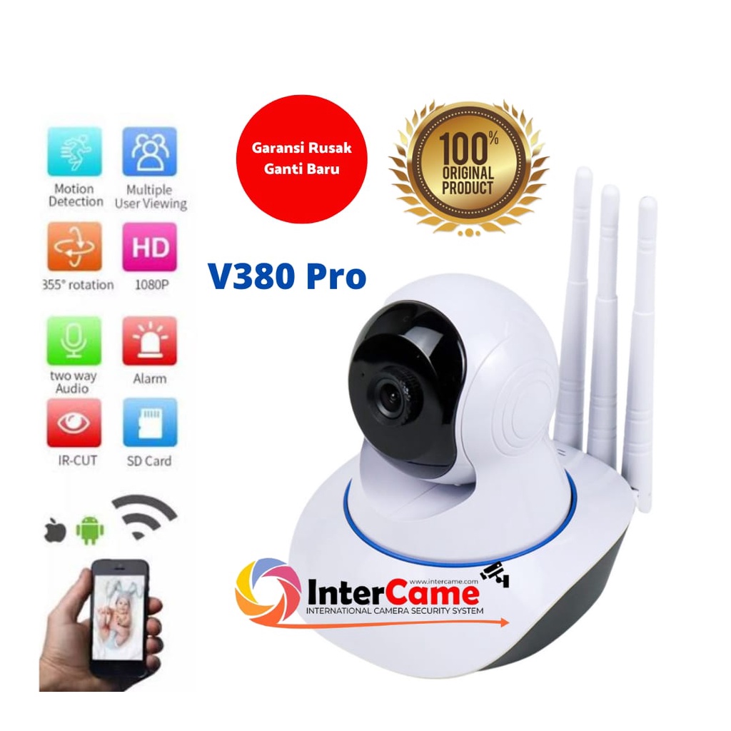 Jual Kamera Wifi Robot V Ip Camera P V Pro Cam Cctv Wifi