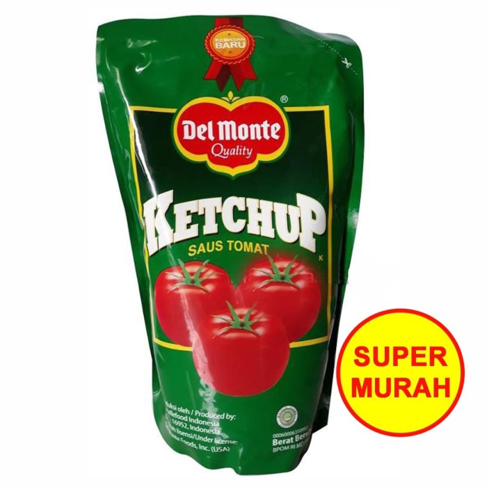 Jual Del Monte Ketchup Saus Tomat Refill Pouch Kg Ml Shopee