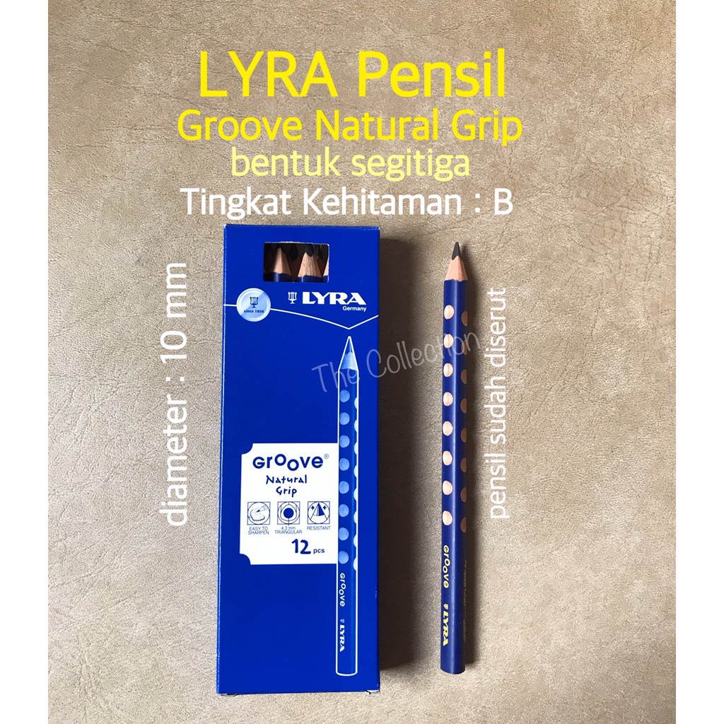 Jual ATK0664LR 10mm BIG Type B Pensil Lyra Graphite Pencil Groove