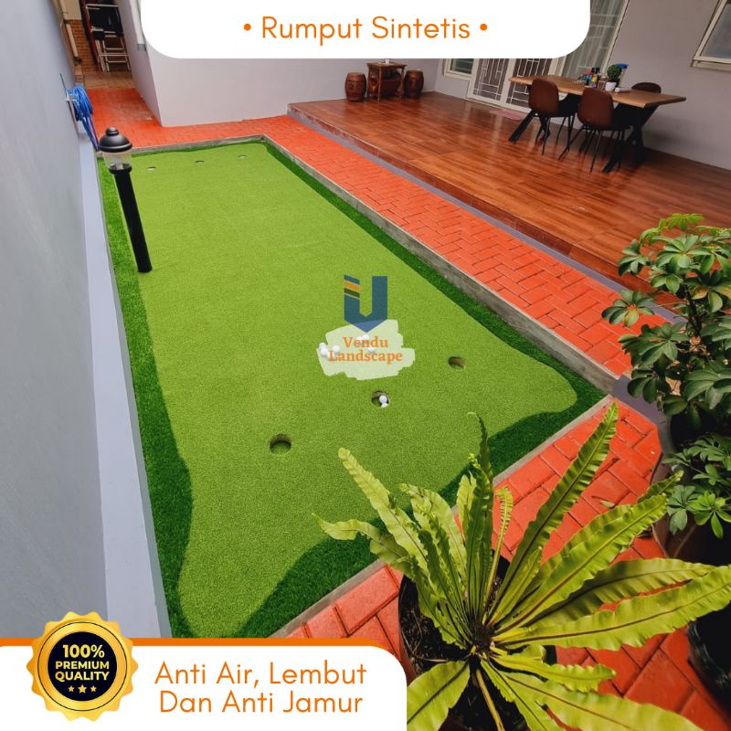 Jual Rumput Sintetis Golf Premium Tebal Cm Meter Shopee Indonesia