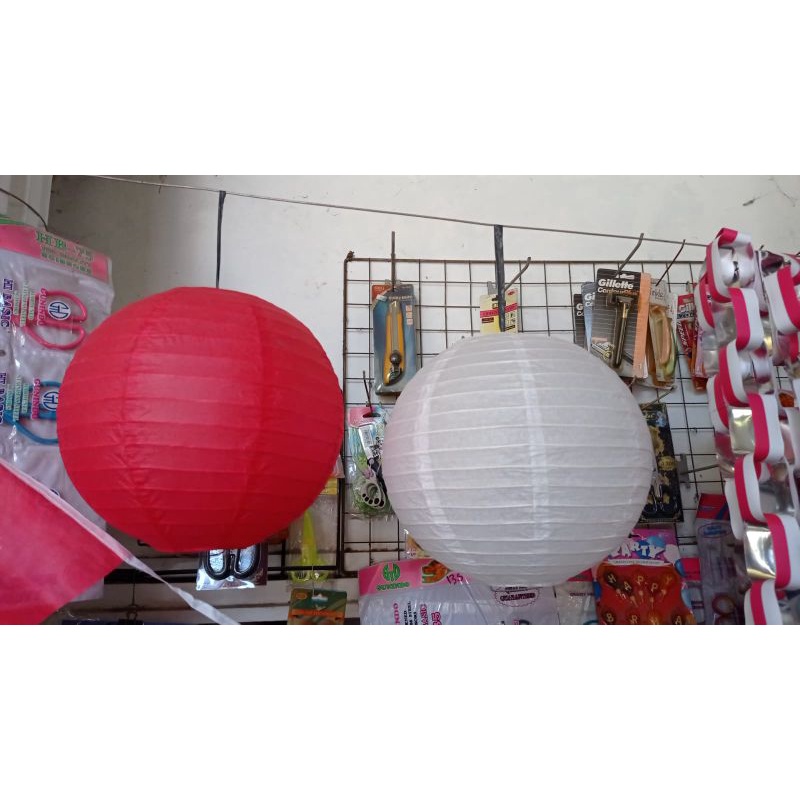 Jual LAMPION MERAH PUTIH HIASAN DEKORASI HUT KEMERDEKAAN RI 17 AGUSTUS