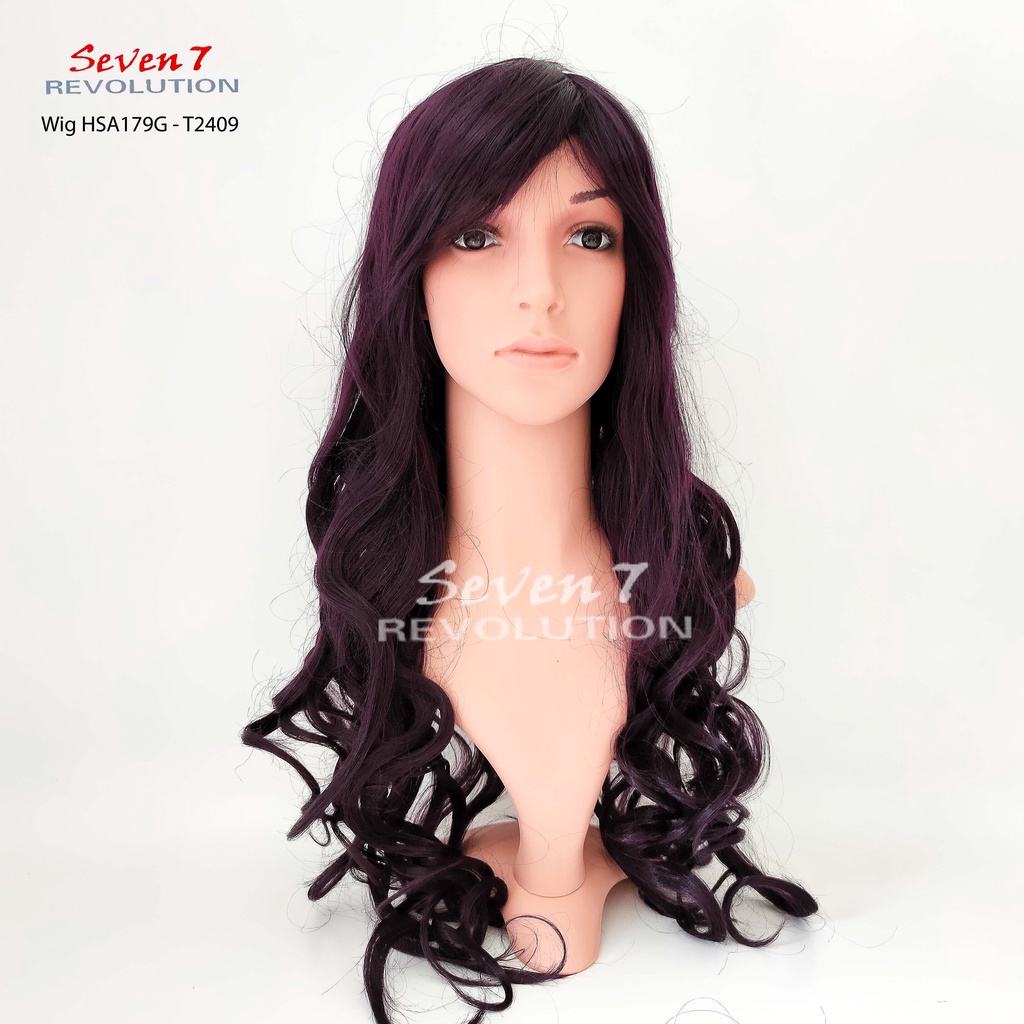 Jual Wig Rambut Palsu Panjang Curly Natural Cosplay Warna Hsa G