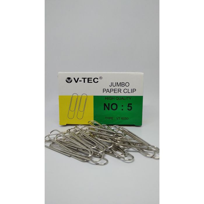 Jual V TEC PAPER CLIP VT 6050 NO 5 JUMBO Shopee Indonesia