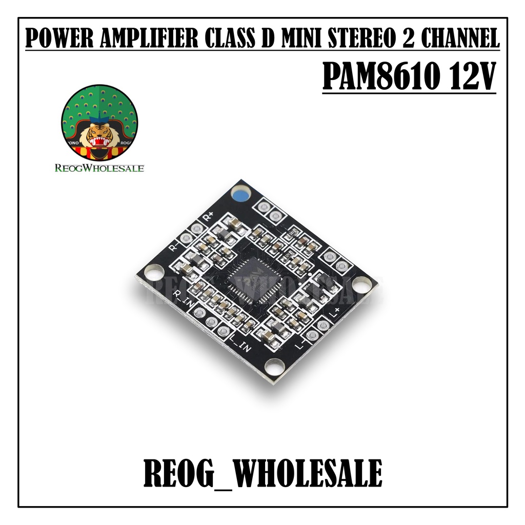 Jual PAM8610 12V POWER AMPLIFIER CLASS D MINI STEREO 2 CHANNEL Shopee