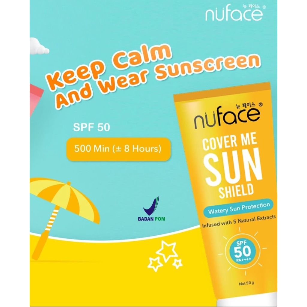 Jual Nuface Cover Me Sun Shield Spf Tone Up Pa Gr