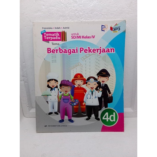 Jual BUKU Tematik Terpadu Berbagai Pekerjaan 4D Erlangga UNTUK SD