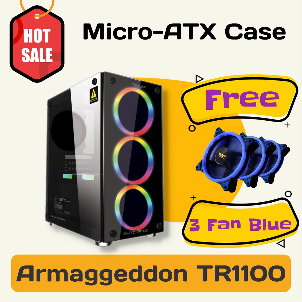 Jual Casing PC Gaming Nimitz TR1100 Armaggeddon M Atx Micro Atx Gaming