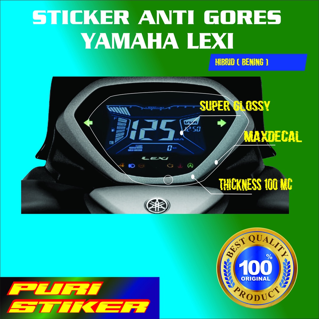 Jual Stiker Anti Gores Pelindung Speedometer Motor Yamaha Lexi Shopee