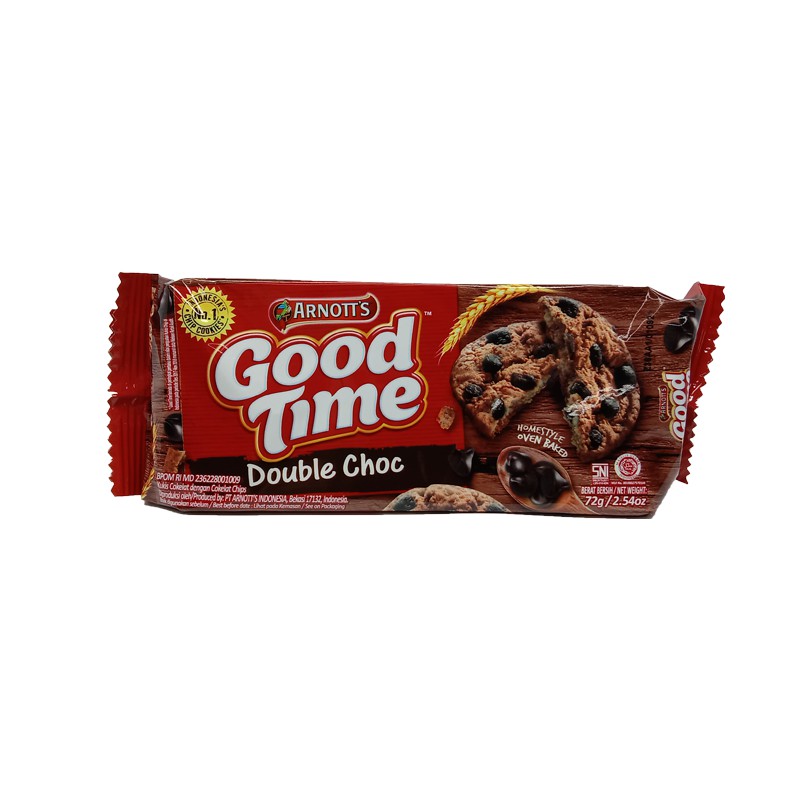 Jual Arnotts Good Time Cookies Double Choc 75 Gr Shopee Indonesia