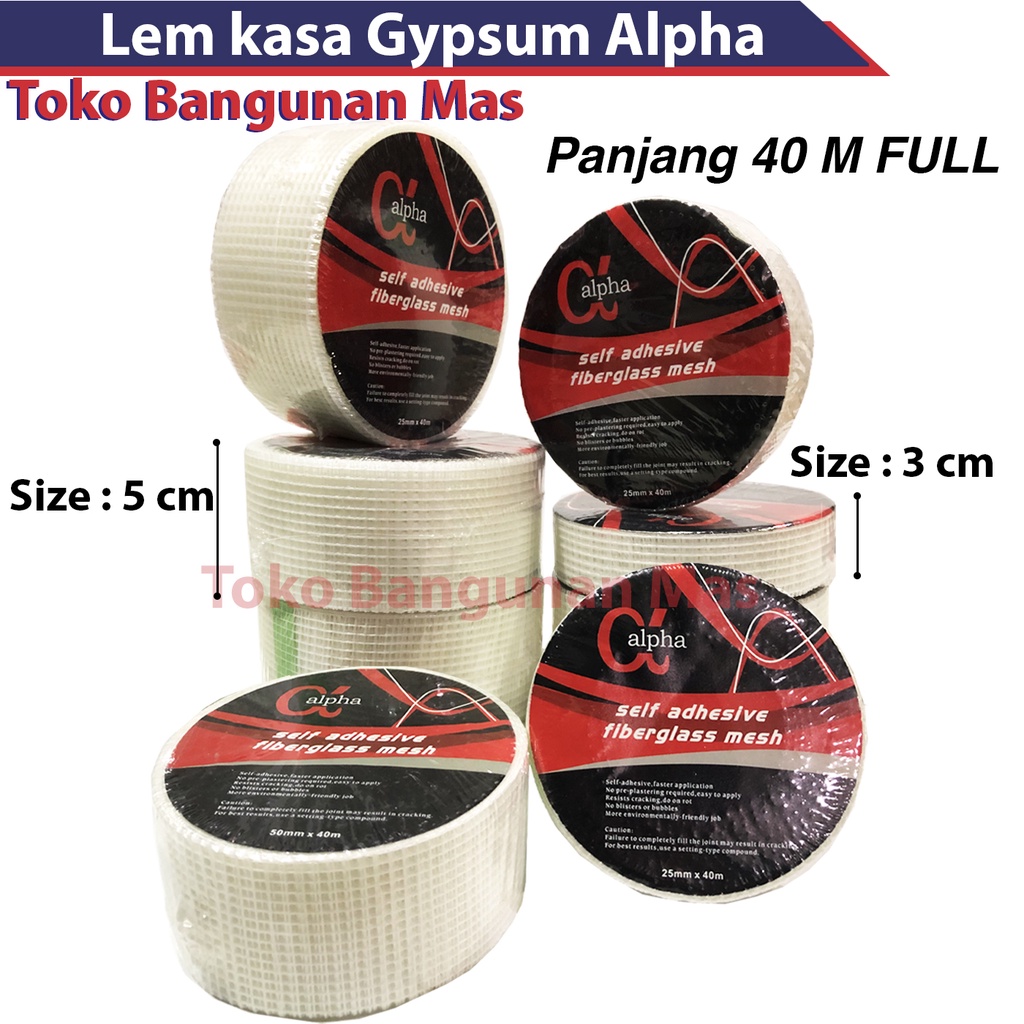 Jual Lakban Gipsum Lem Kasa Gypsum 3cm 5Cm X 40M 1 2 Inch Fibertape