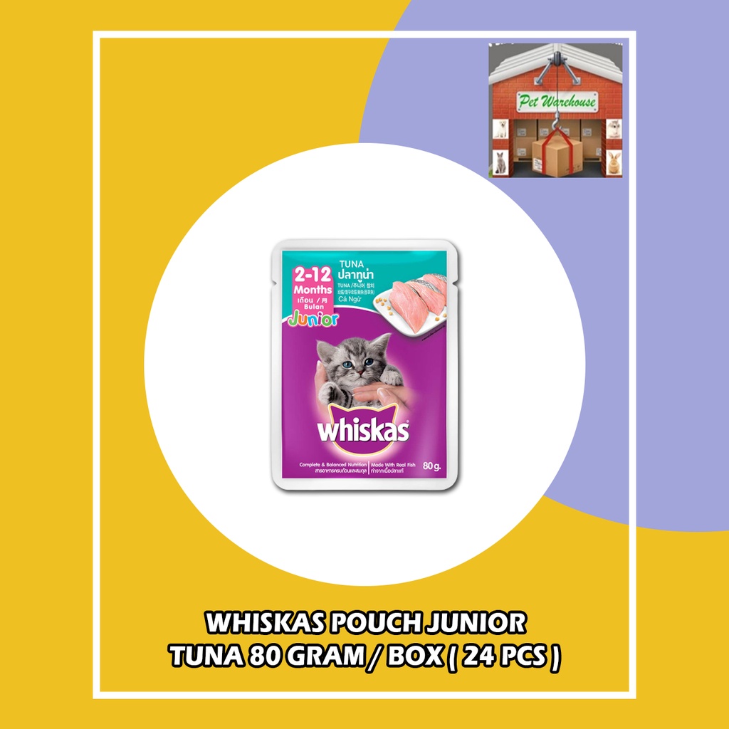 Jual Whiskas Pouch Junior Tuna Gr Box Pcs Shopee Indonesia