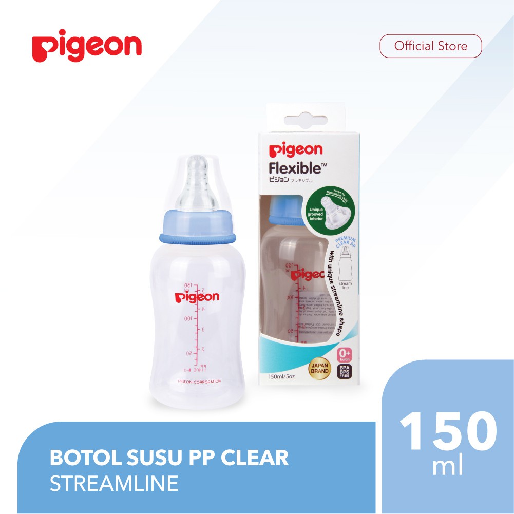 Jual Pigeon Botol PP Clear Streamline 150Ml 250ML Botol Susu Bayi Wa