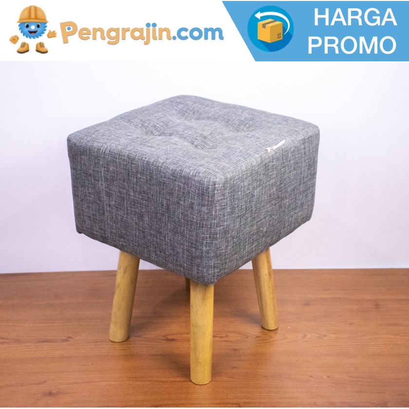 Jual Kursi Kotak Kayu Stool Bangku Sofa Minimalis Eclipta