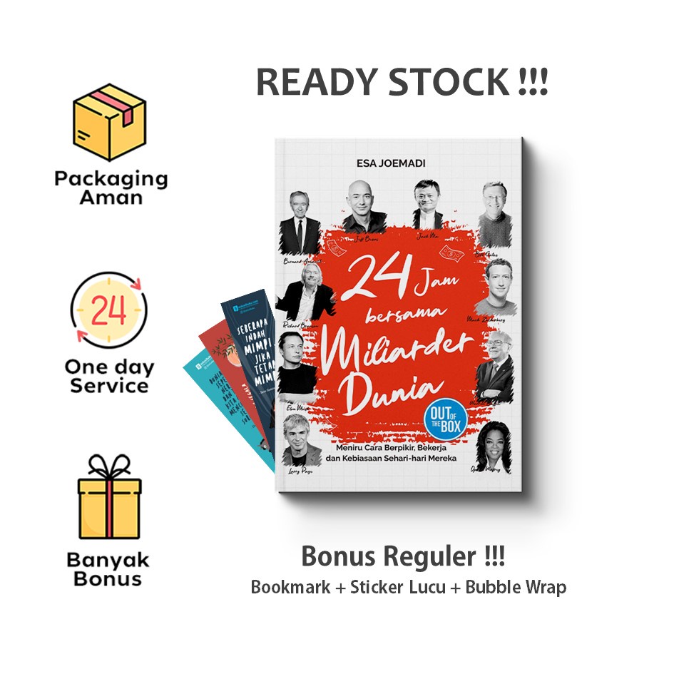 Jual Buku 24 Jam Bersama Miliarder Dunia Araska Publisher Shopee