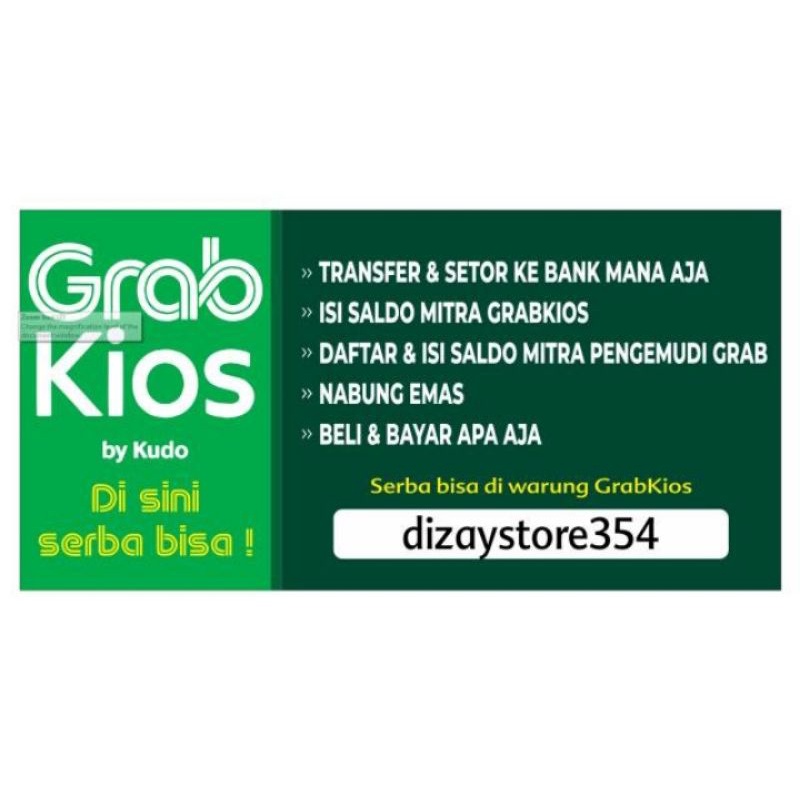 Jual Banner Atau Spanduk Mitra GrabKios Ukuran 150 X 75 Cm Shopee