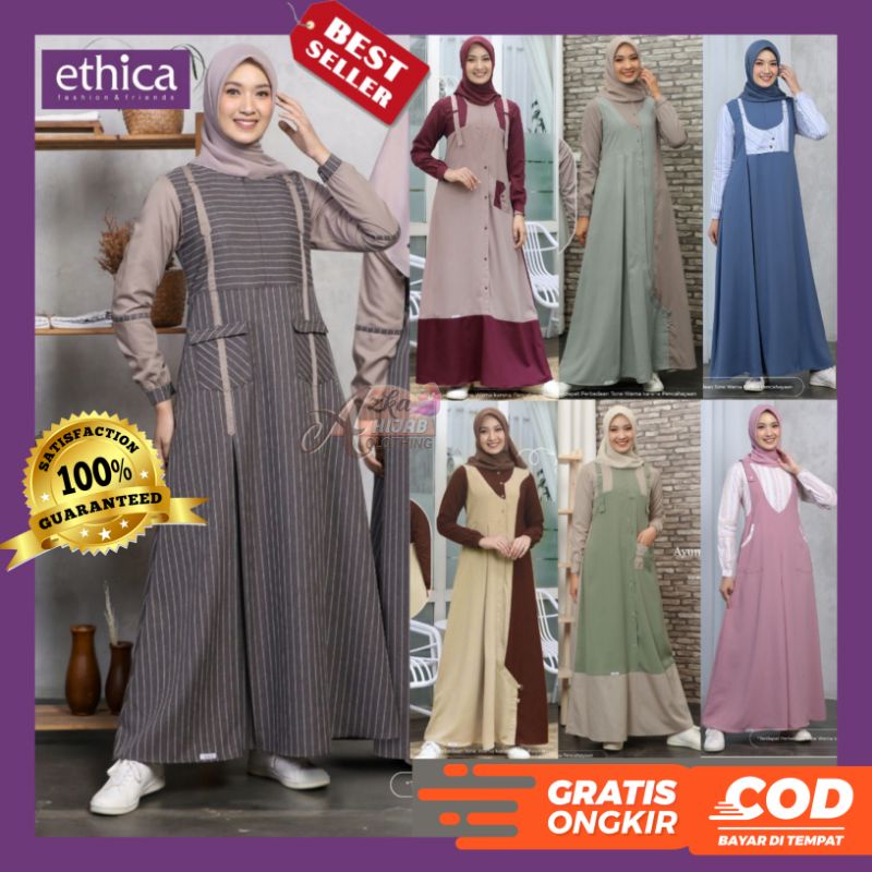 Jual BAJU GAMIS TERBARU 2022 GAMIS ETHICA AYUMI 245 246 AYUMI 252