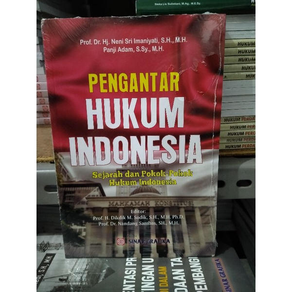 Jual Pengantar Hukum Indonesia Sejarah Dan Pokok Pokok Hukum Indonesia