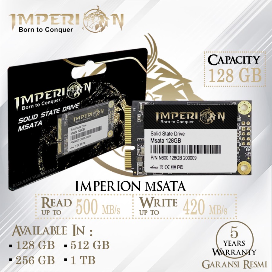 Jual Ssd Msata Imperion Gb Garansi Resmi Tahun Ssd M Sata Gb