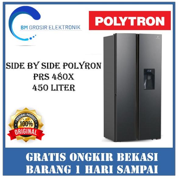 Jual POLYTRON KULKAS SIDE BY SIDE PRS 480 X PRS 480X 450 LITER