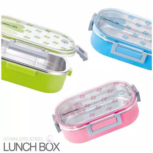 Jual Lunchbox Kotak Makan Stainless Steel Sekat 2 Shopee Indonesia