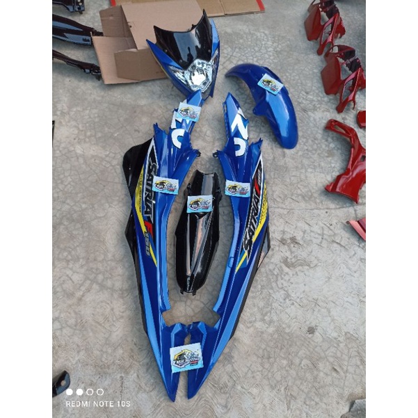 Jual Paket Hemat Cover Body Belakang Satria Fu Facelift Fl Biru Ber