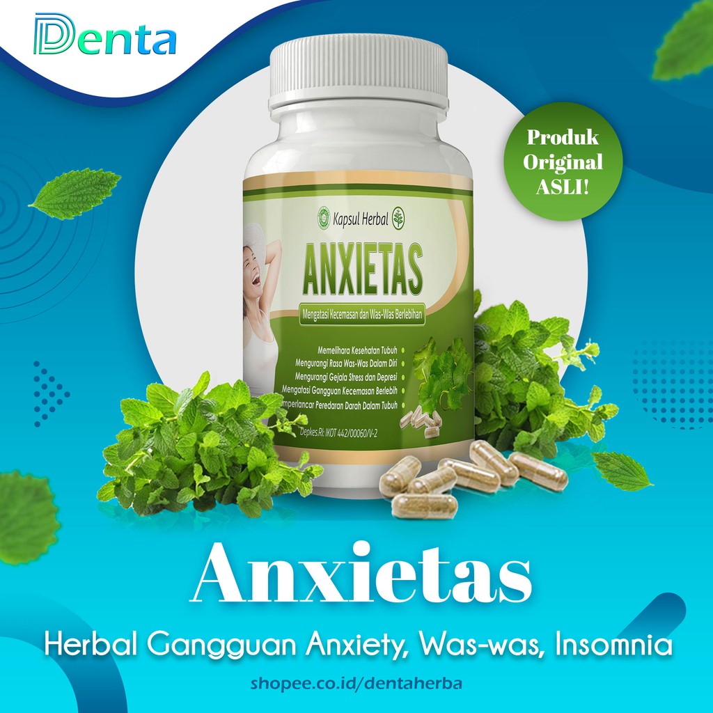 Jual Anxietas Obat Herbal Alami 100 Untuk Atasi Gangguan Cemas Was