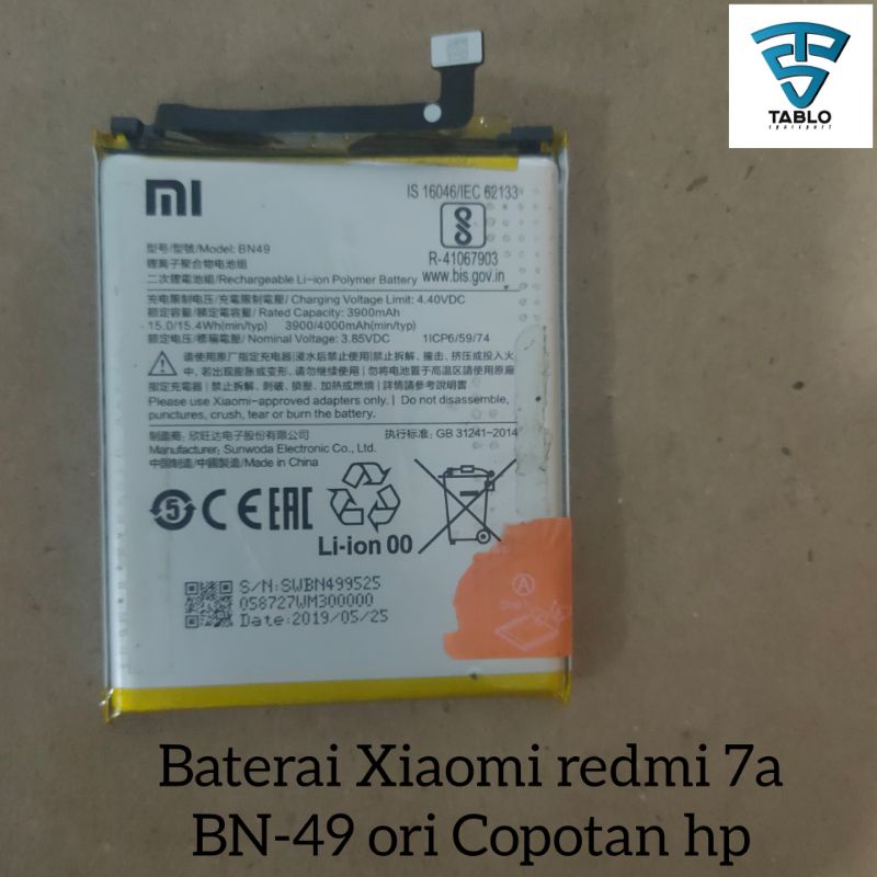 Jual Baterai Batre Xiaomi Redmi A Bn Ori Copotan Hp Shopee Indonesia