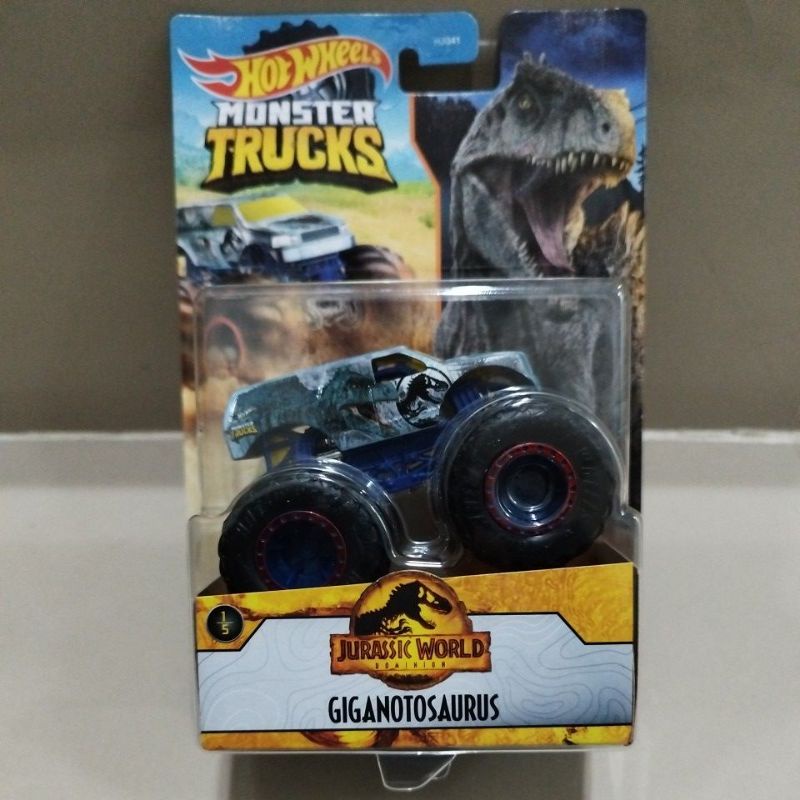 Jual Hot Wheels Monster Trucks Jurassic World Giganotosaurus Shopee