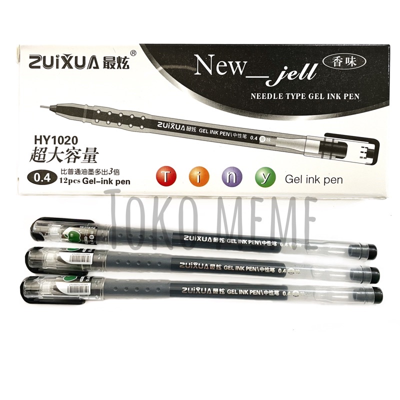 Jual 1 PACK 12pcs PROMO PULPEN GEL ZUIXUA NEW JELL PULPEN GEL MURAH