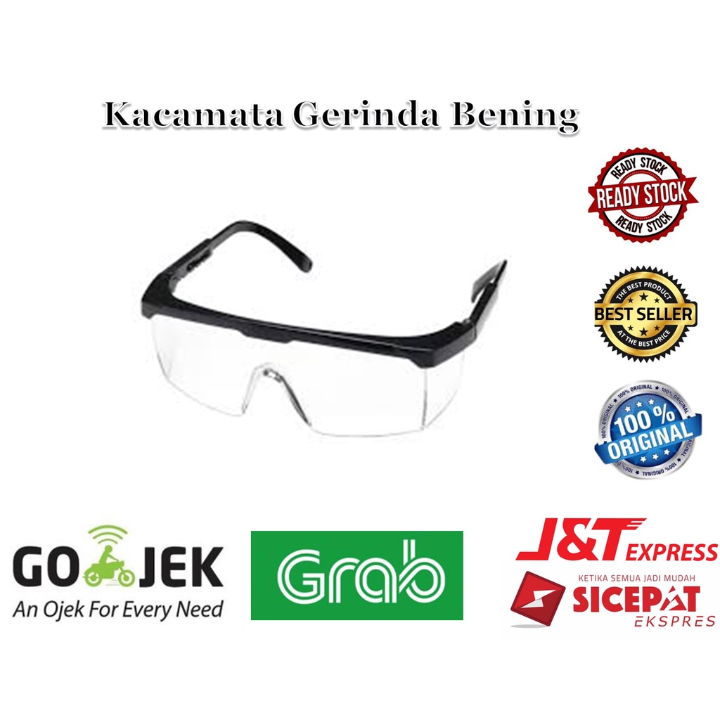 Jual Kacamata Eco Gosave Gerinda Bening Safety Glasses Legion Kacamata