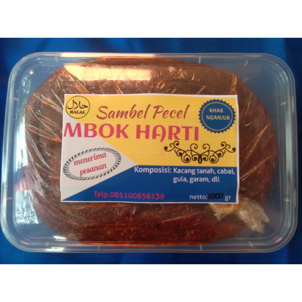 Jual Sambel Pecel Mbok Harti Khas Nganjuk Kota Angin Gr Shopee