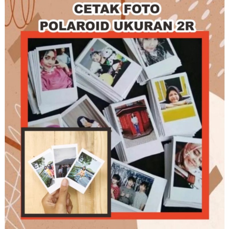 Jual Foto Polaroid Custom Minimal Order 25 Cetak 2R Photo Kertas Glossy