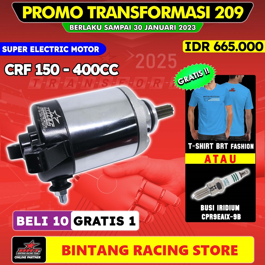 Jual Dinamo Starter BRT Honda CRF Boreup 150 400cc Shopee Indonesia