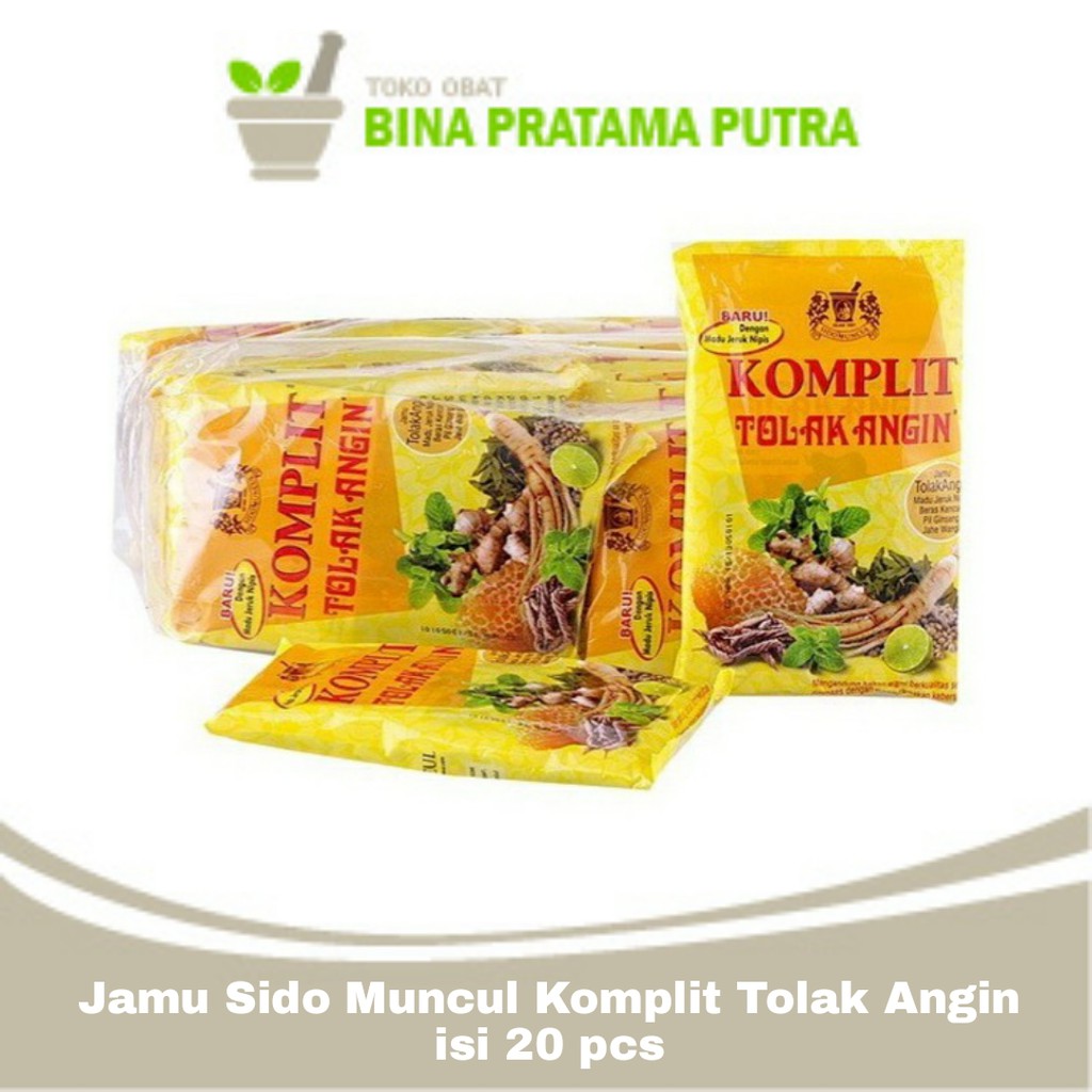 Jual Jamu Komplit Tolak Angin Isi Pcs Sido Muncul Shopee Indonesia