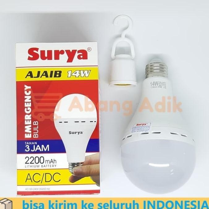 Jual Lampu LED EMERGENCY SURYA AJAIB 14w 14watt 14 Watt Bohlam Shopee