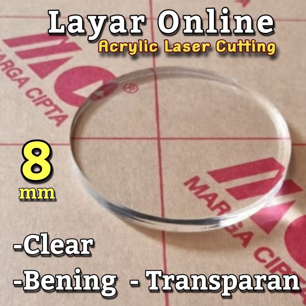 Jual Laser Cutting Acrylic Mm Bening Bulat Custom Akrilik Mm