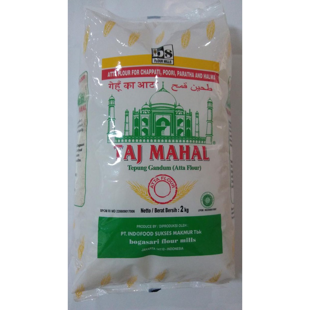 Jual Taj Mahal Tepung Gandum Atta Flour Kg Shopee Indonesia